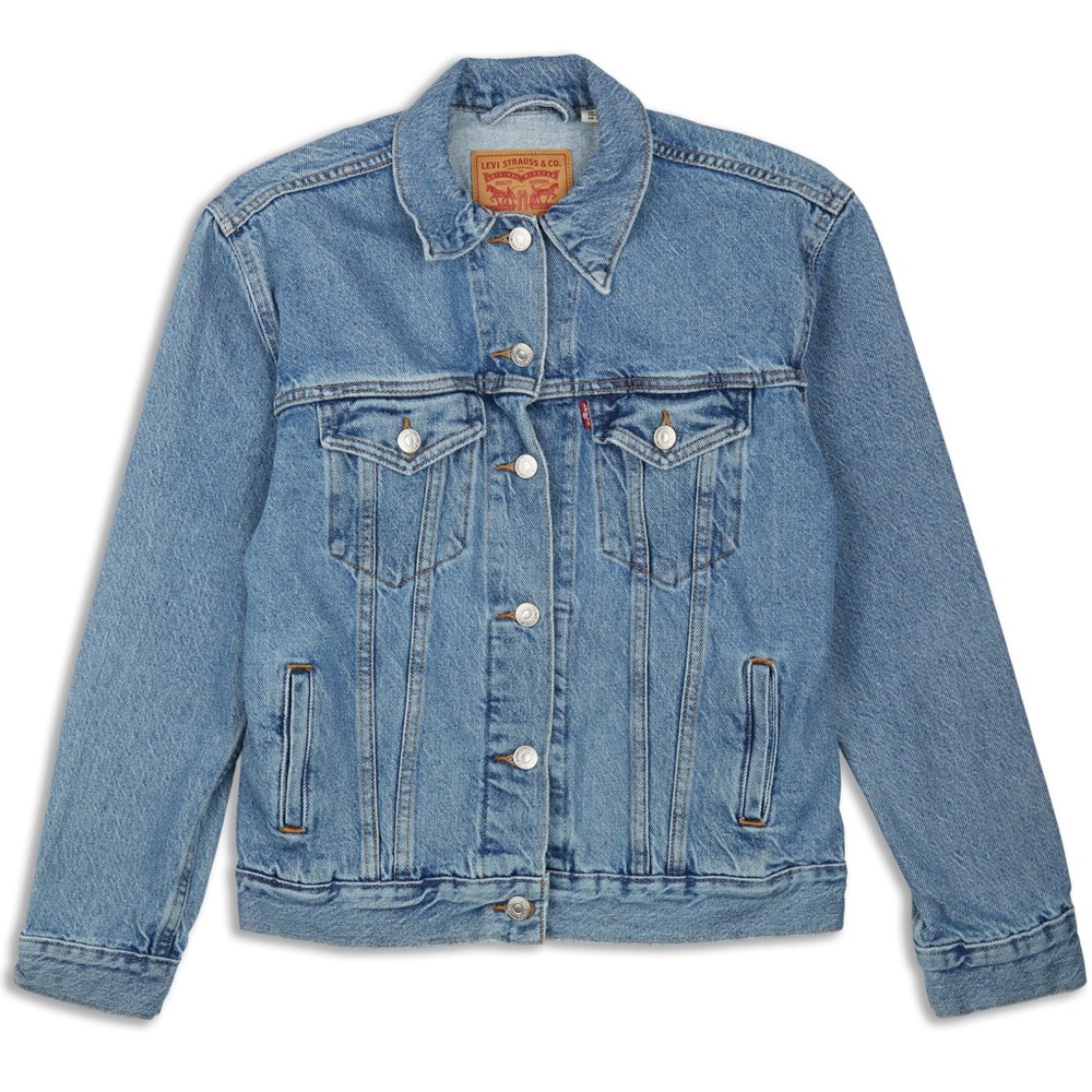 Levi’s Ex-Boyfriend Trucker Denim Jacket - Concrete Indigo